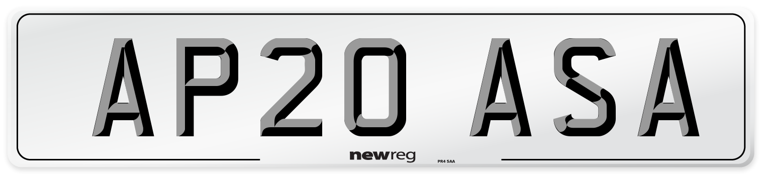 AP20 ASA Number Plate from New Reg
